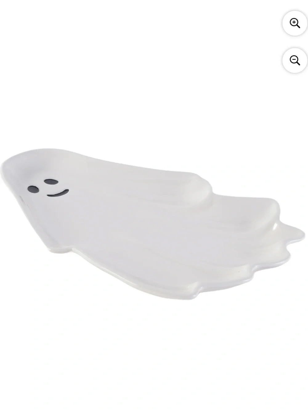 Way to celebrate Halloween ghost ceramic figural treat tray NWT